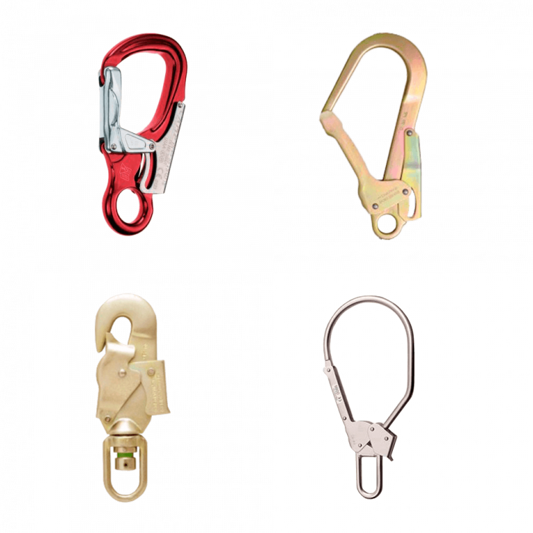 Kit De 4 Mosquetones Simple Lock, 6 X 60 Mm, 120 Kg