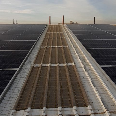 Redes de seguridad para instalar placas fotovoltaicas