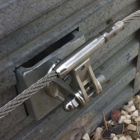 punto de anclaje para lineas de vida horizontales