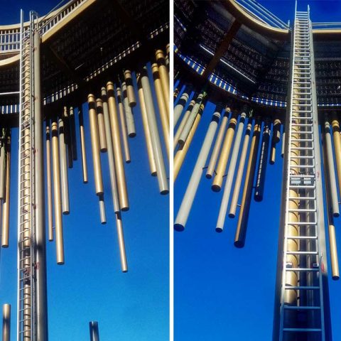 escalera de acceso vertical instalada por workprotec
