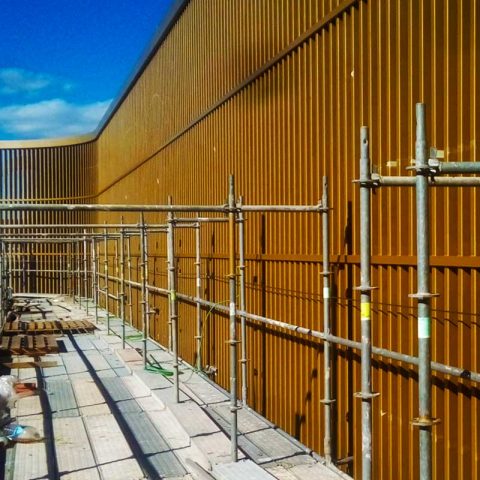 líneas de vida instaladas en la estructura