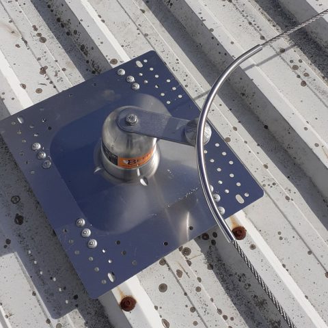 líneas de vida horizontales para instalar placas fotovoltaicas